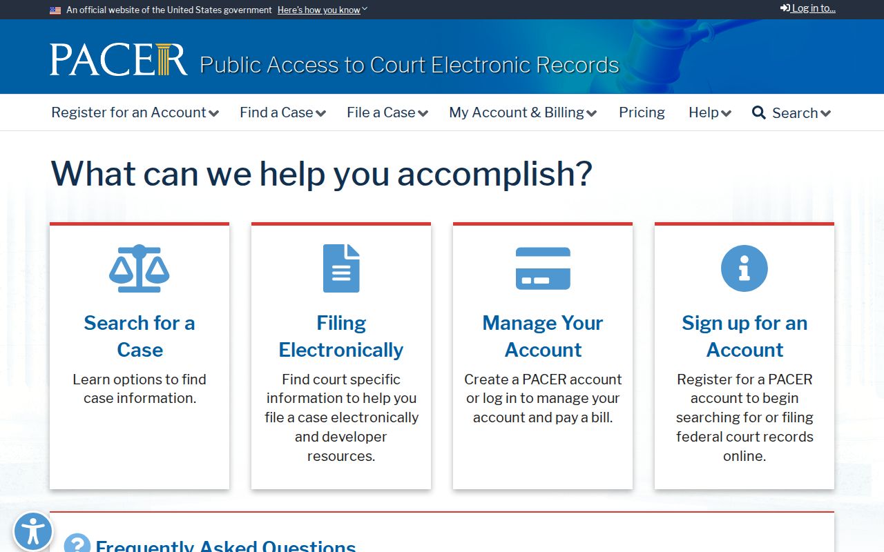 PACER lookup for federal Burgaw criminal history case files
