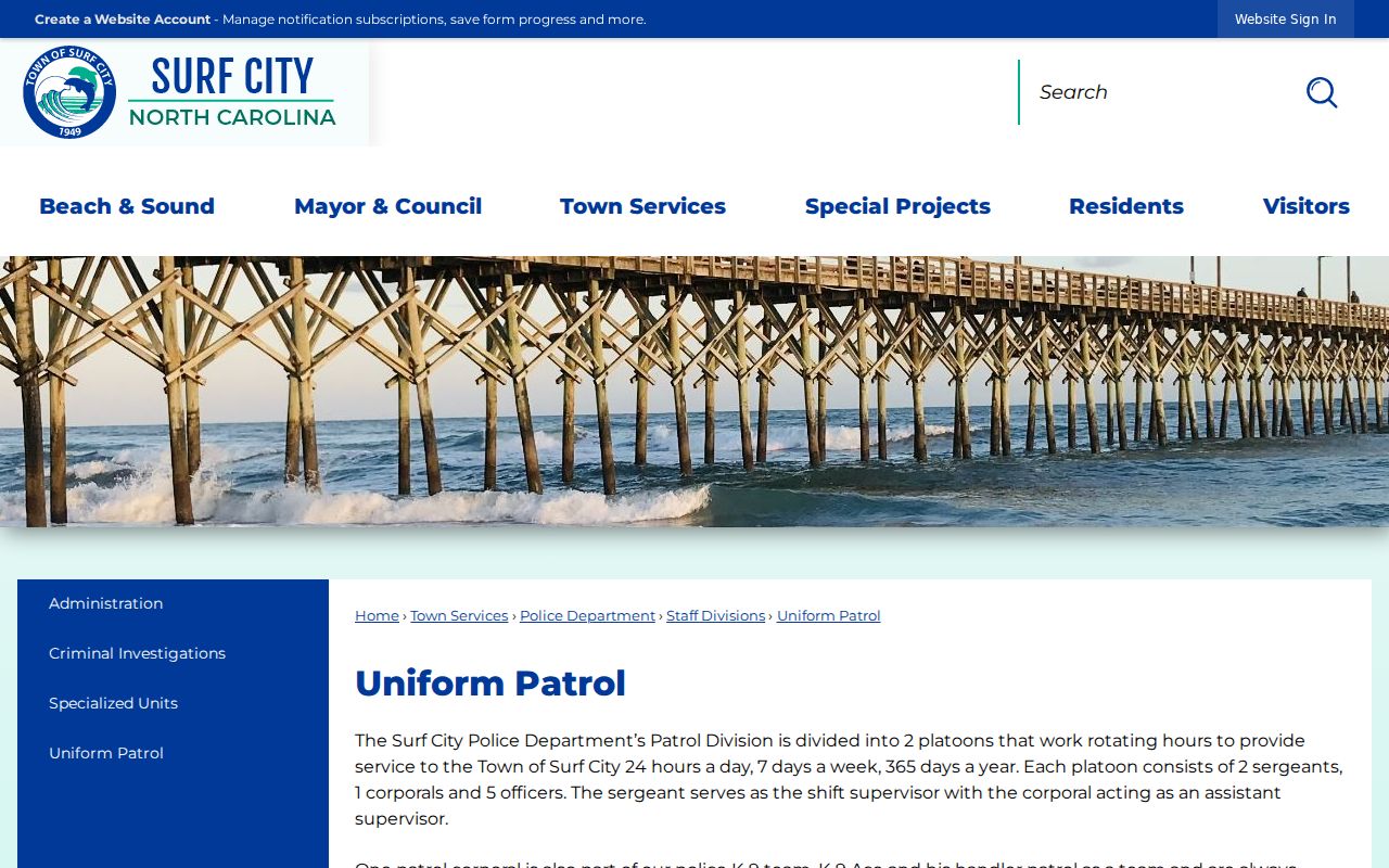 Surf City criminal records body-worn camera request rules